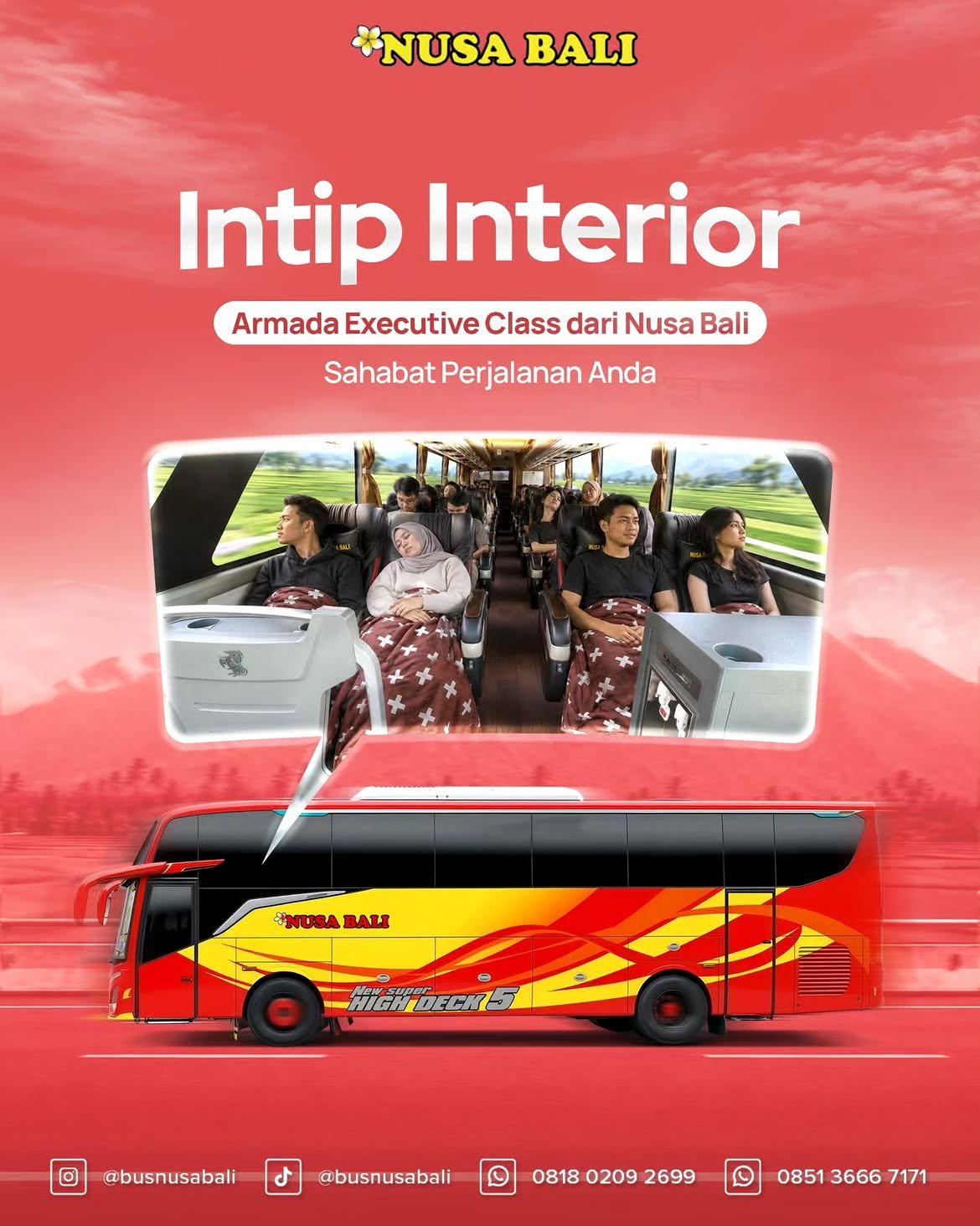 Fasilitas Bus Nusa Bali