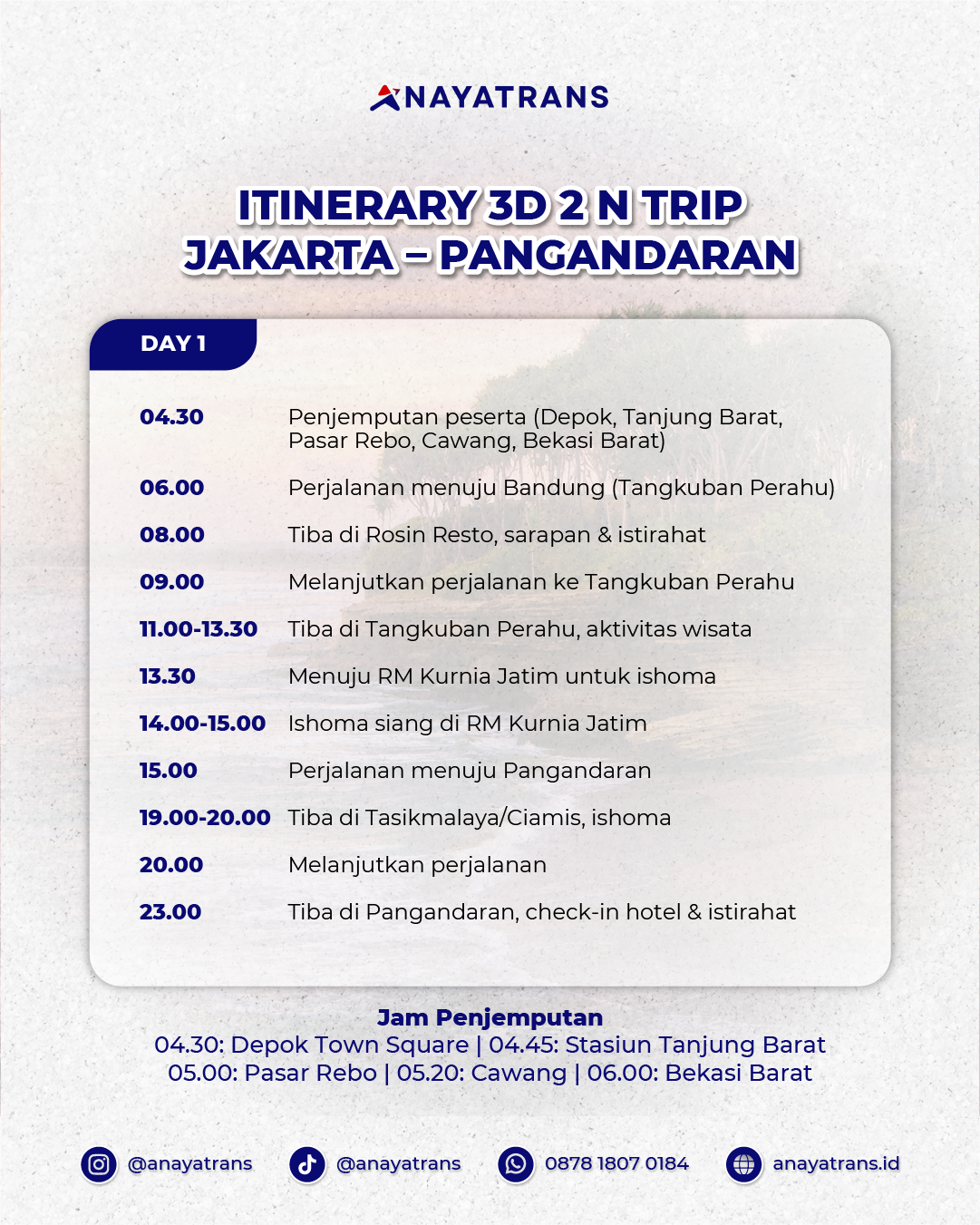 3D2N Trip Pangandaran