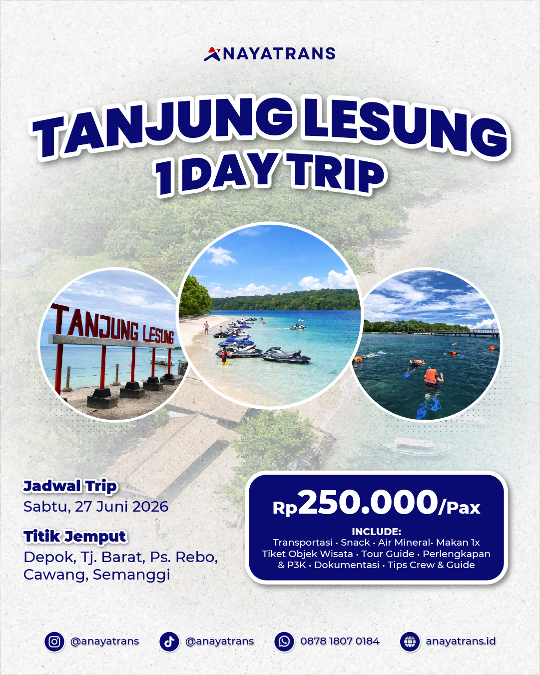 One Day Trip Tanjung Lesung