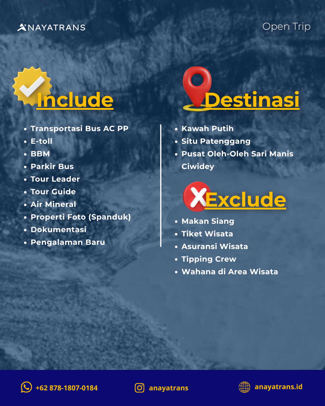 Open Trip Ciwidey -  One Day Nature Escape